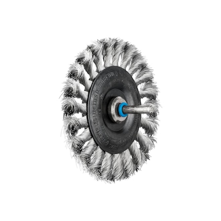 Pferd Standard Knot Wheel, .014SS, 1/4" Shnk, 4 82922